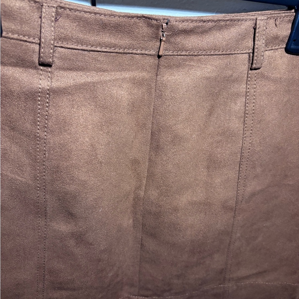 Hinge by Nordstrom Faux Suede Mini Skirt - Picture 12 of 12